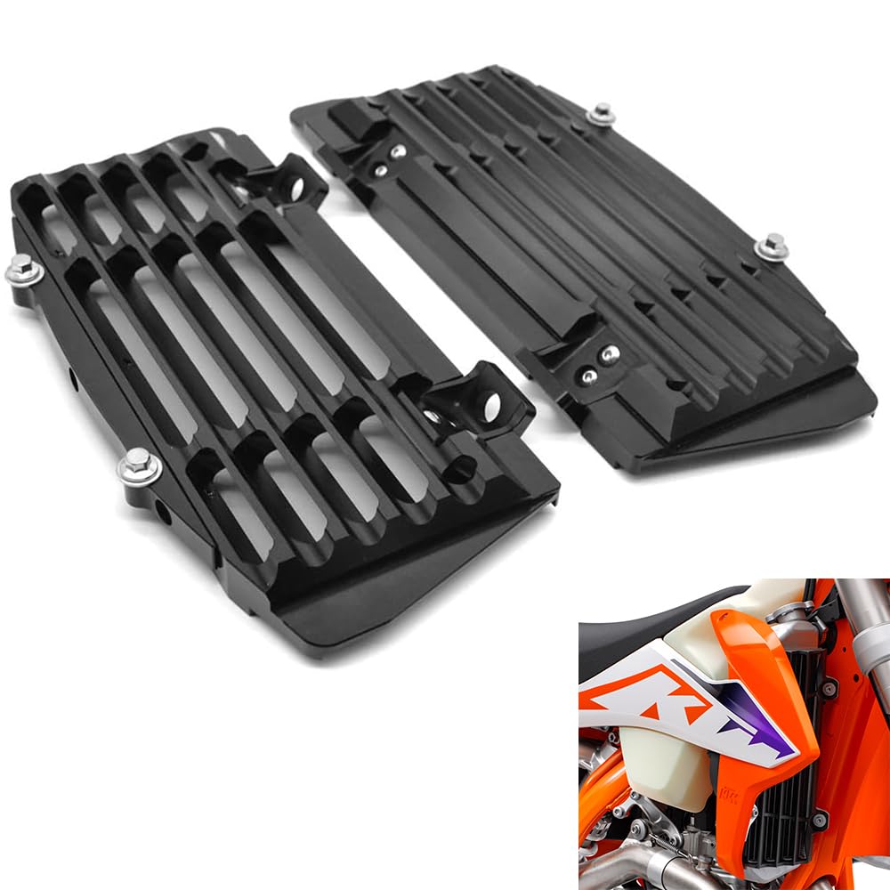 Amazon.co.jp: POWERPARTS ラジエーターガード アルミニウム ブラック